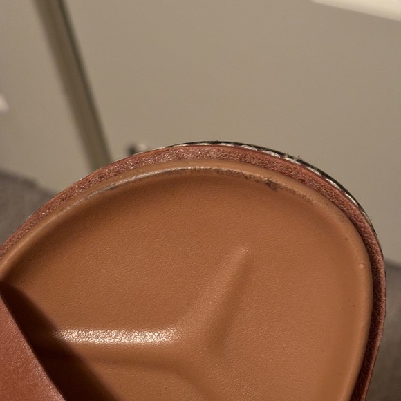 Madewell Dayna Lugsole Slide Sandal in Leather English Saddle | Camel/Brown - Picture 5 of 7